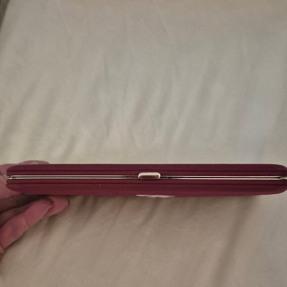 Vintage Alabama wallet/card holder. Snap closure. Crimson. - Picture 4 of 10